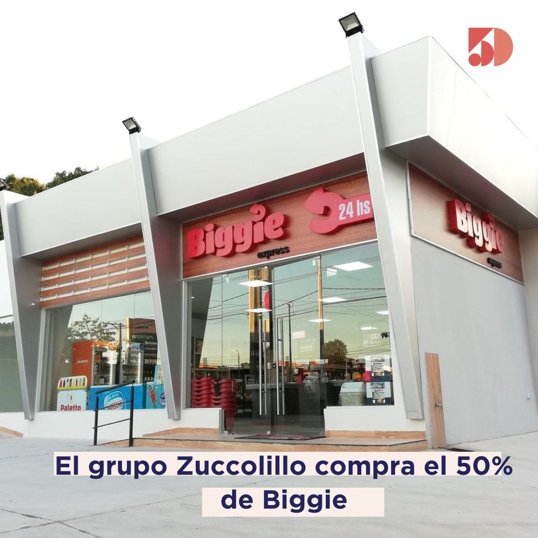 5DiasPy's tweet photo. El grupo Zuccolillo compra el 50% de Biggie. Voceros de ambos grupos dicen que aún no existe información oficial. Los principales accionistas de Biggie son Giuliano Caligaris, Rodrigo Mendelzon y Joaquín González. Cuentan con 157 tiendas en todo el país. El grupo Zuccolillo (dueños de ABC Color) no tienen presencia en el sector retail.