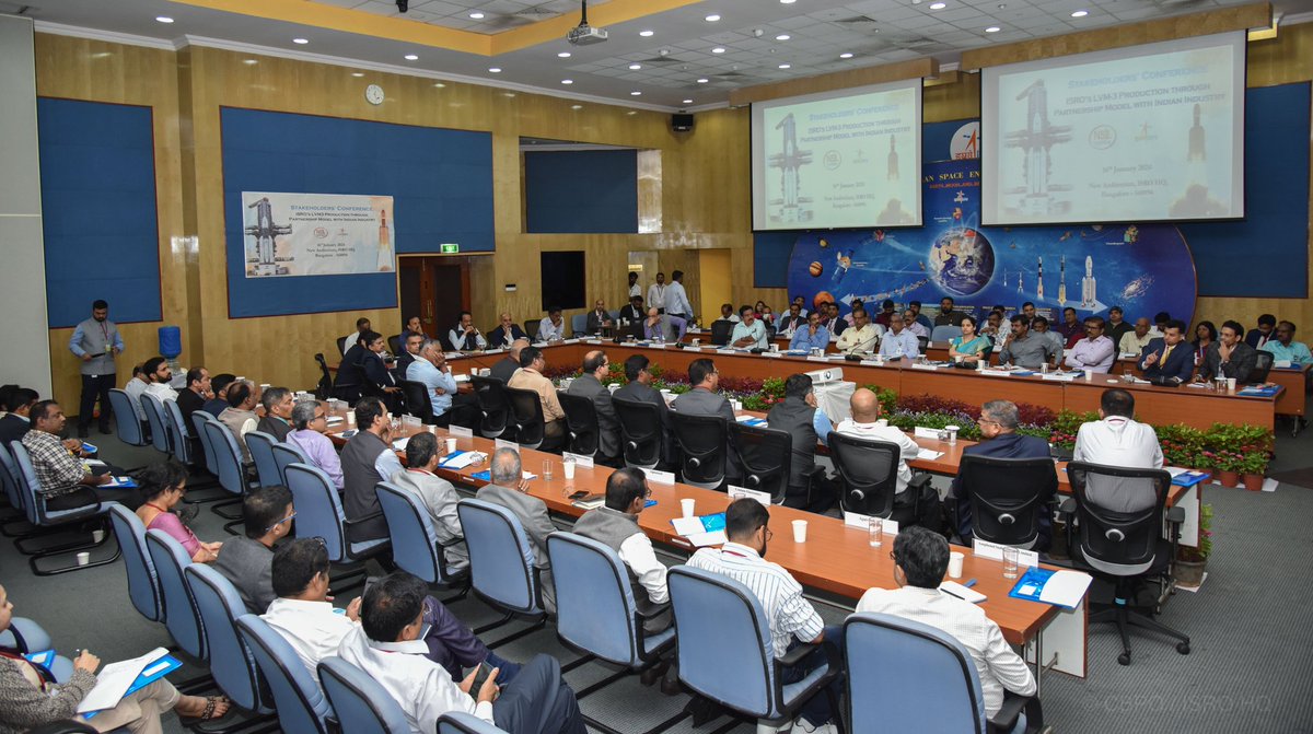 NSIL & ISRO convened a Stakeholders’ Conference for manufacturing #ISRO's Heaviest Launcher LVM-3, under a PPP partnership with Indian Industry. nsilindia.co.in/news-details/6…