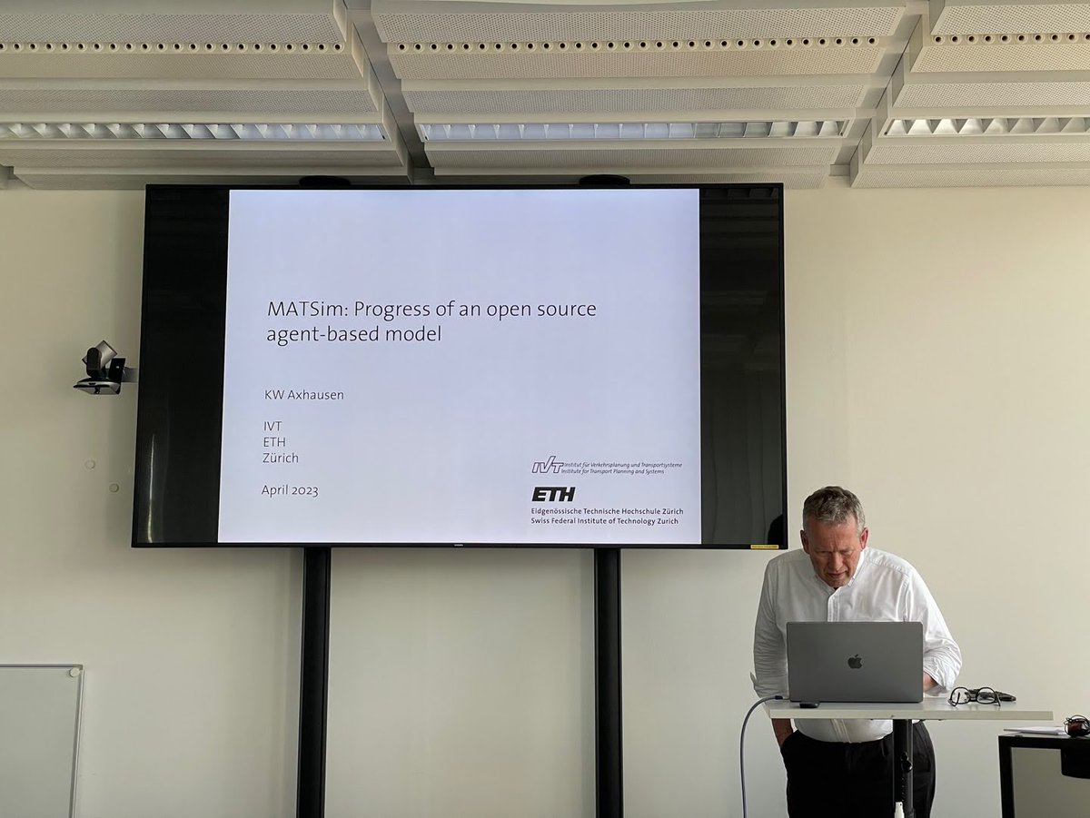 TR_Minsu's tweet photo. A meeting with Kay Axhausen who is the founder of #MATsim . We learned many things about the agent-based model and its applications. #ETH University in Zürich, Switzerland (2023.5.9) https://t.co/9iNc5Qqczx