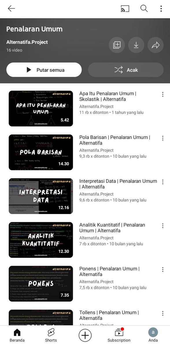 sebelumnya, ini list materi PU yang aku buat (dari tl juga), feel free to save yaa!!

—Playlist PU by Alternatifa
youtube.com/playlist?list=…