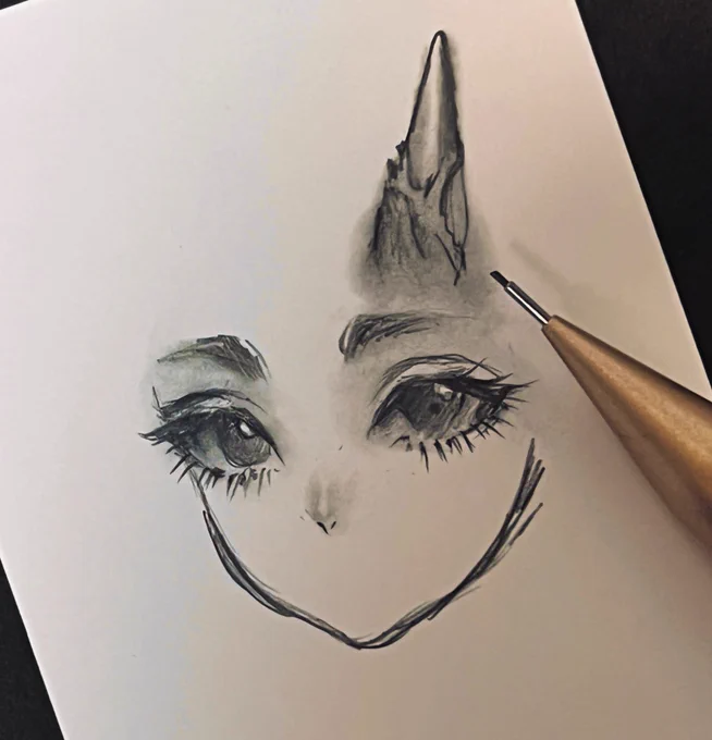 これも名刺サイズに描いてるのだけれど、楽しすぎてもう!! 
