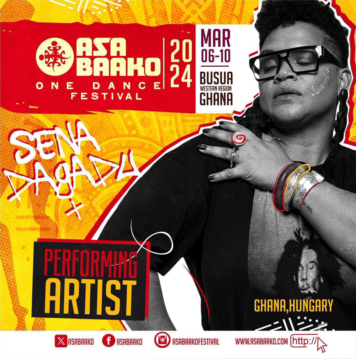 iamfluud's tweet photo. Announcing the next wave of artists lighting up @asabaako - this year!

@senadagadu (Ghana)

T.Roy (UK) 

Dj Kiss (Nigeria)

Visit this link to book your accommodation, transport and Jungle party tickets 
https://t.co/QB0w4UXy3r

#AsaBaako2024 #AsaBaako24 #RaveNation
#FLUUD https://t.co/eZjiWO3B2g