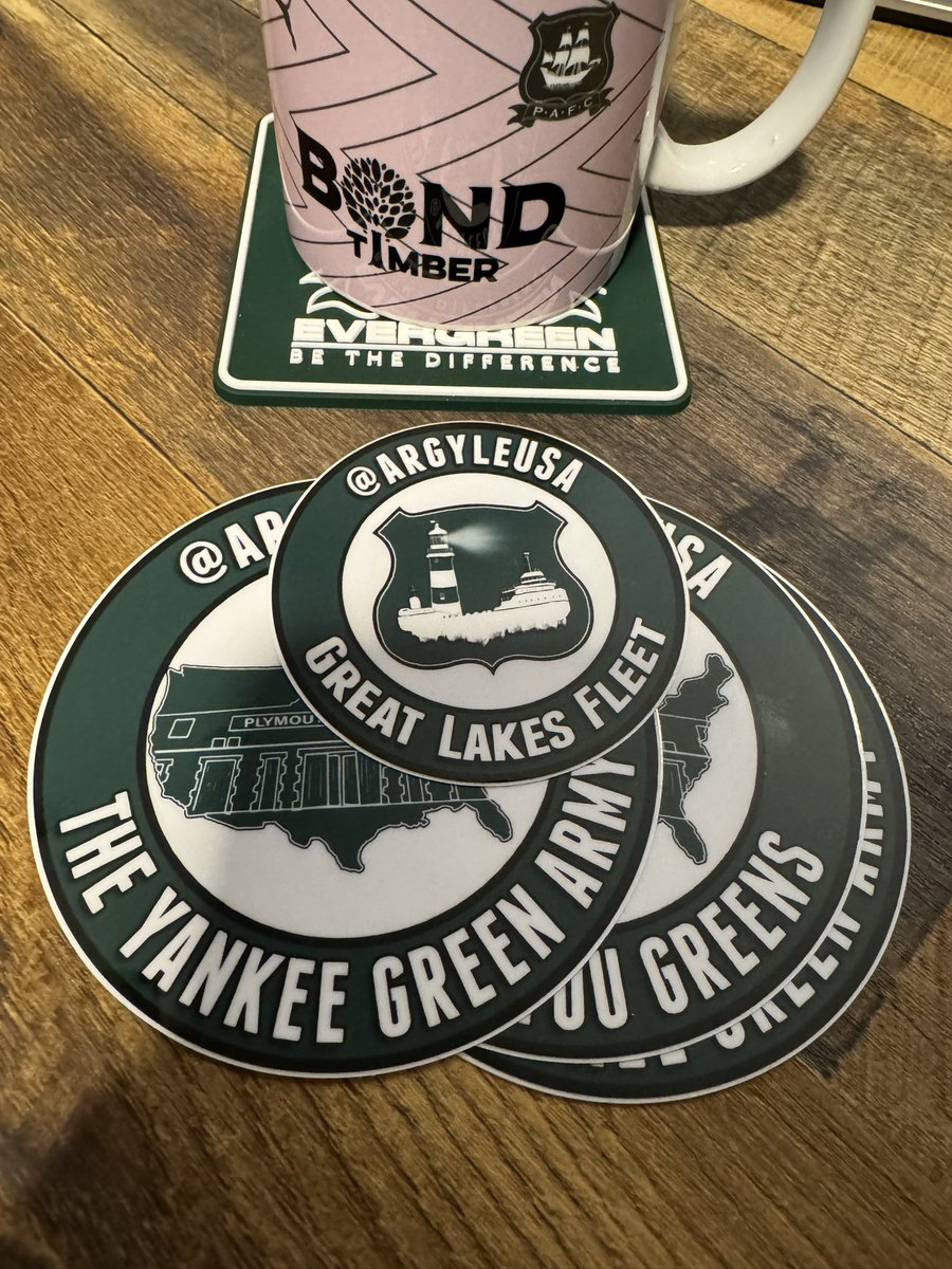 Thanks <a href="/egdondiggory/">Troy Mayne</a> and <a href="/ArgyleUsa/">ArgyleUSA</a> for the stickers and kind note. I’ll be sure to place these stickers around the Great White North! 

#pafc