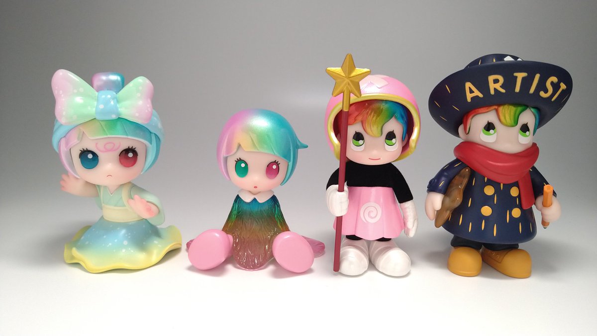 Toy_Mix_Photo's tweet image. #POPMART
#HAPICO
例えHIRONO Reshapeの在庫が復活していても！
私には先に摘まねばならぬシリーズがある!!
お願いお願い“Star Hunter”が欲しいんです
と、THE WONDERFUL WORLDを摘んだ私に“Star Hunter”が御降臨
“Dreamer Dreamer”もパステルカラーで綺麗