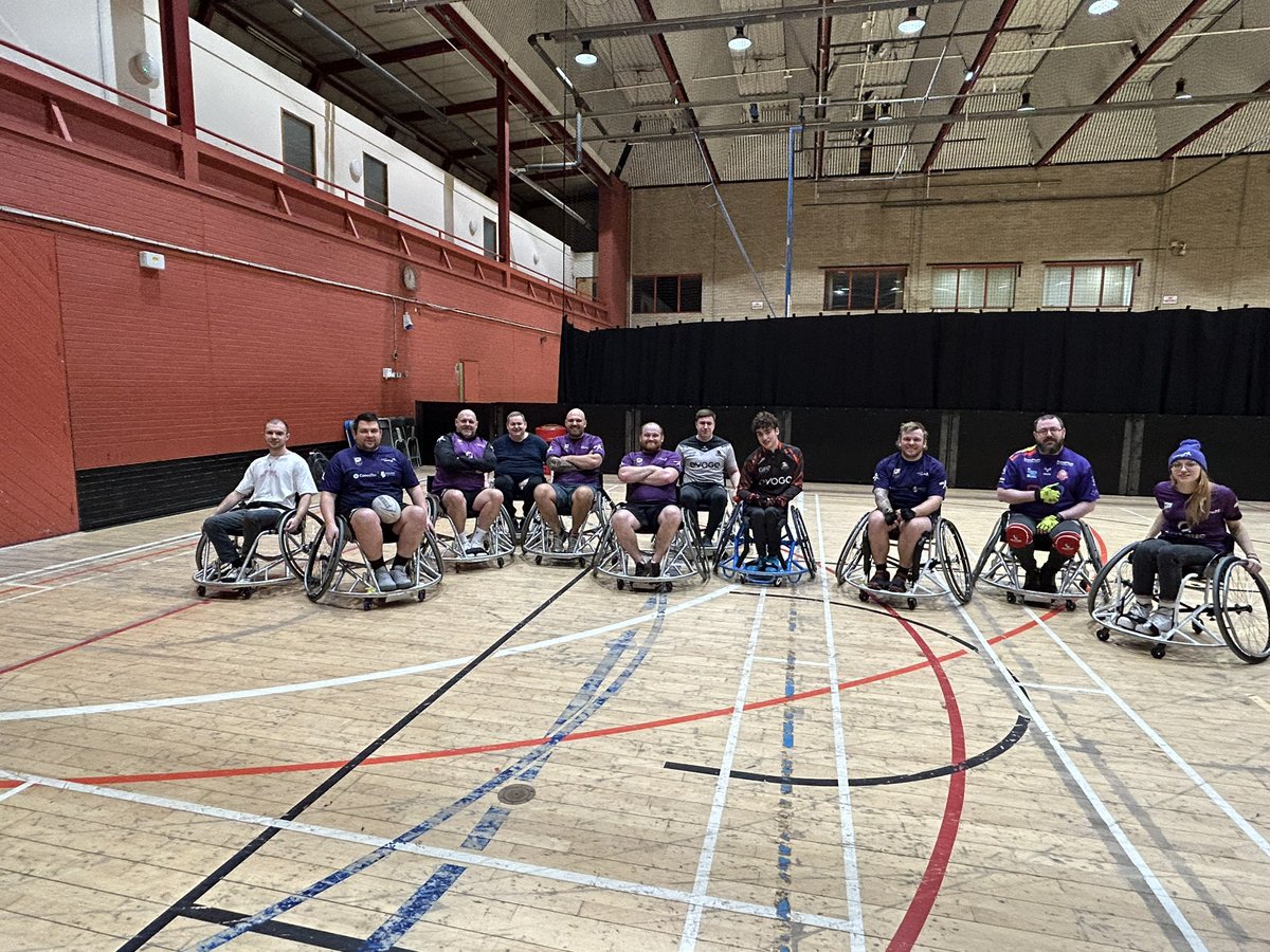 There’s a new page to write now that will break down more barriers and build more foundations. Today was the start of our Wheelchair Rugby League adventure. 💜 Massive thanks to @Eagles_Found, @brooza664 and @_jackpemberton for all your support. Something huge is coming soon!