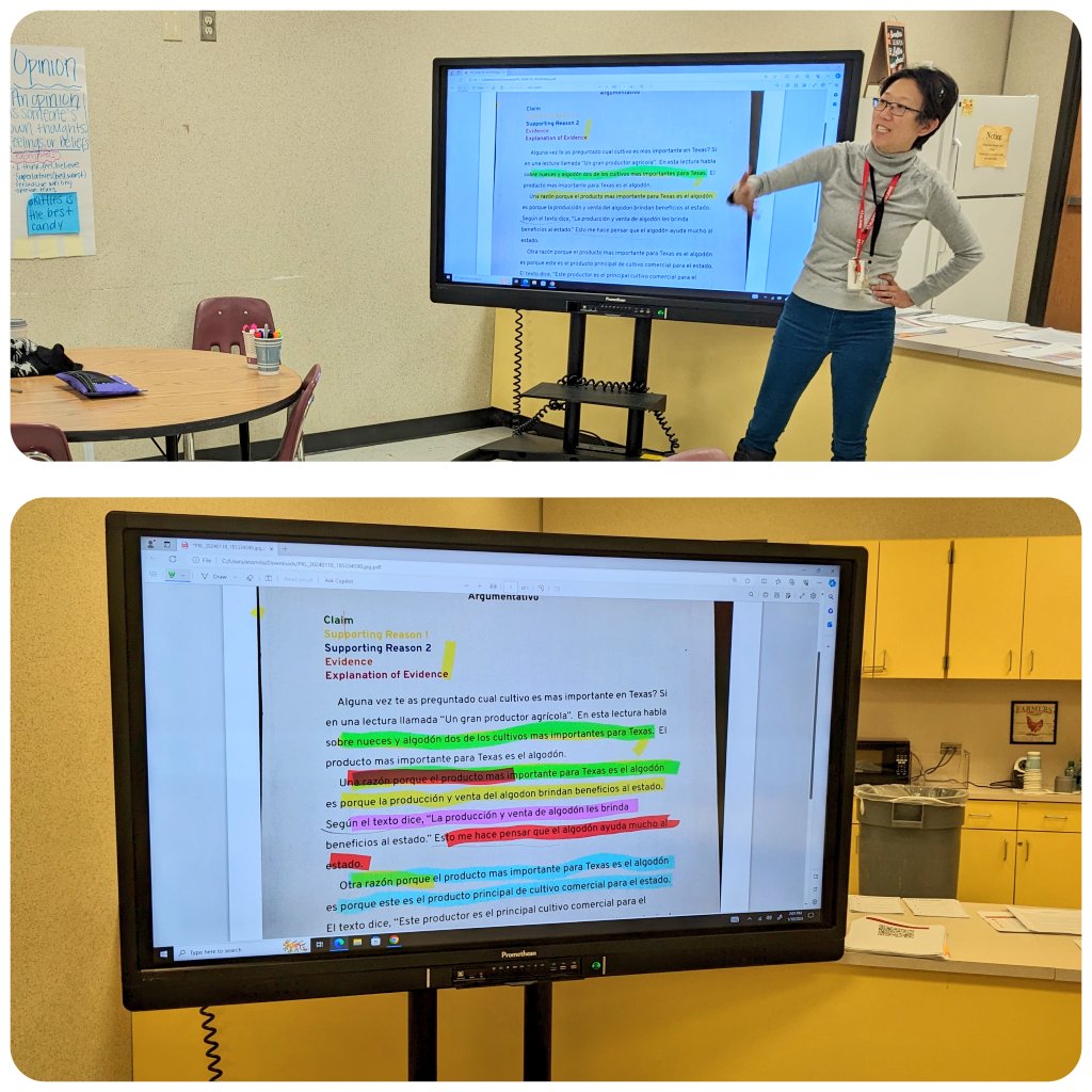 emytomita's tweet image. Thank you @HarrisES_AISD for hosting @BenchmarkEdu Grade 3-5 Labsite for your 3rd grade OWDL teachers on Thursday. We used #AdobeExpress in #Classlink to color code the article to notice the text structure pattern. #technologyIntegration Sessions catered to teachers' needs.