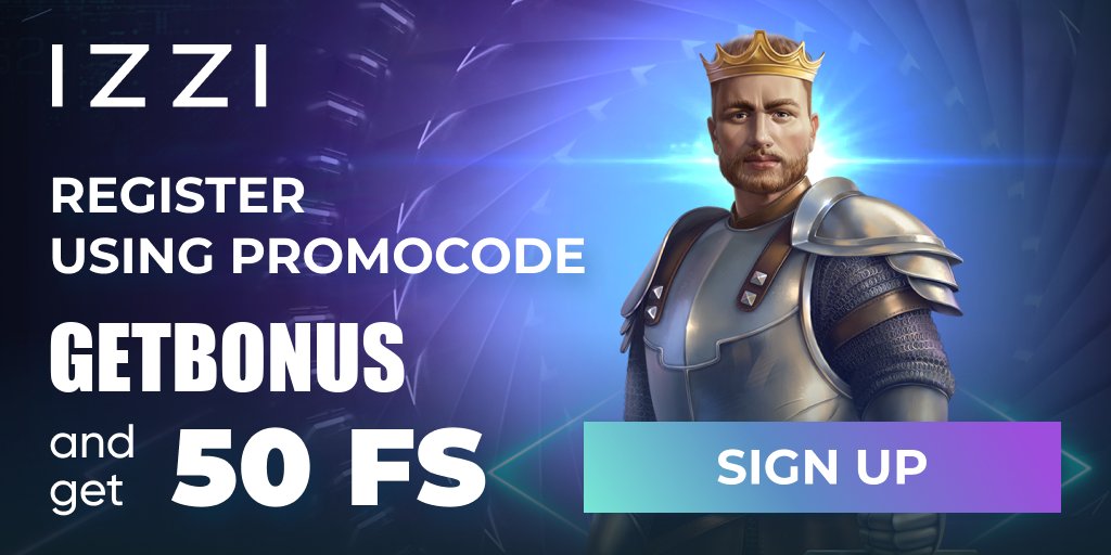 🎨🌟 Discover the colorful world of Izzi Casino! New players, unlock 50 FREE spins on the artistic Izzi Art slot! 🖌️✨ Register now and use the exclusive code: GETBONUS for a masterpiece of a gaming adventure. getbonus.info/visit/izzicasi… #FreeSpins #BonusCode #NoDepositBonus