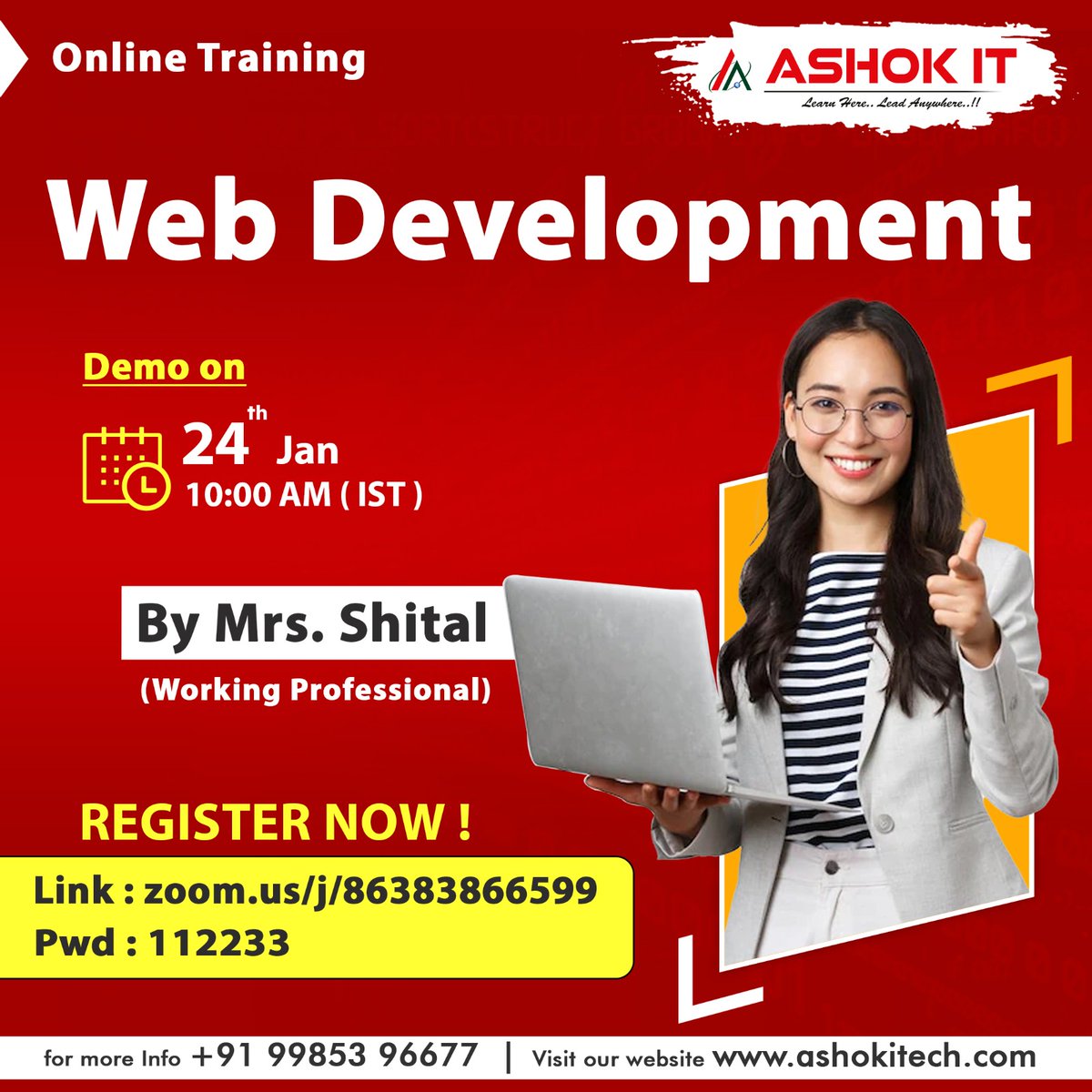 ashokitschool's tweet image. 🛑 Web Development 🛑
✍️ Enroll Now : bit.ly/3noOByz
👉 Free Demo On 24th-Jan @ 10:00 AM IST
👉 Follow Our WhatsApp Channel : bit.ly/4565QED
#WebDevelopment #webdeveloper #WebDevelopmentTraining #WebDevelopmentMastery #webdeveloper #javafullstackdevelopercourse