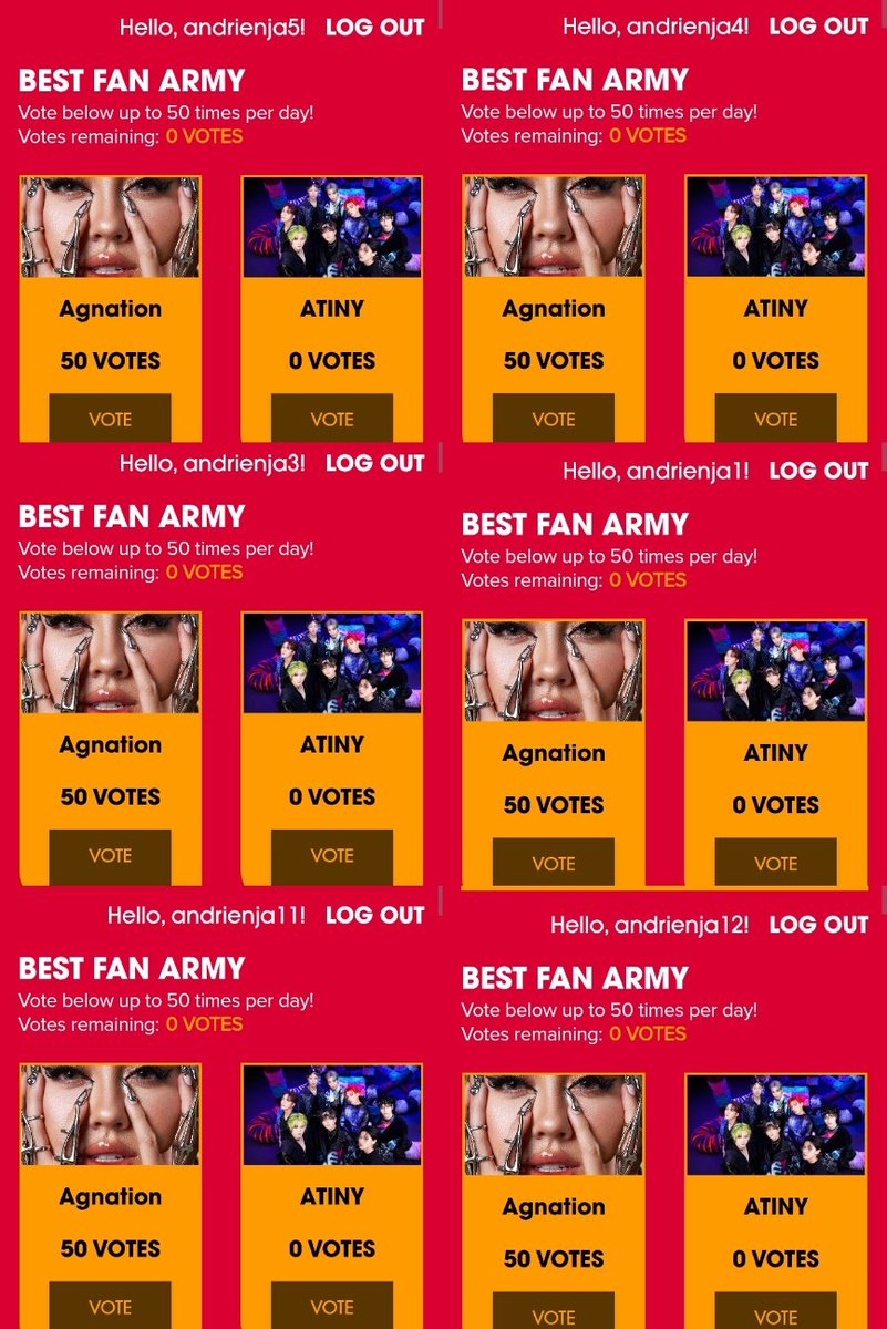 andrienja's tweet image. Keasikan vote lupa udah yang ke berapa 😂
@agnezmo

#Agnation #BestFanArmy #iHeartAwards