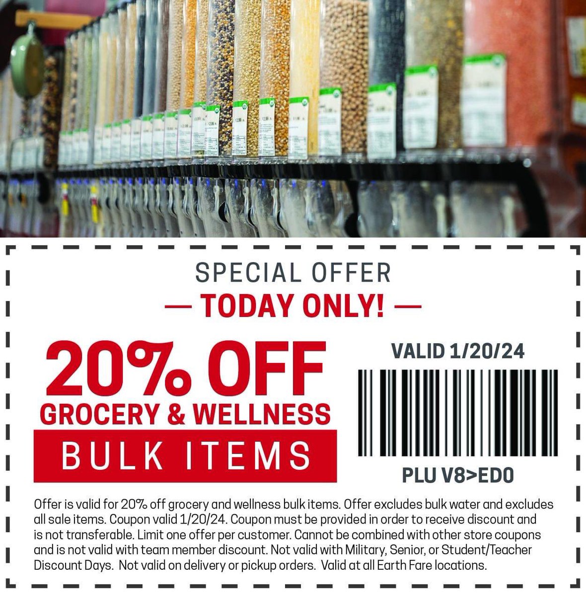 ShopTurkeyCreek's tweet photo. It’s likely you may need a grocery restock!  Shop bulk at Earth Fare Knoxville (Knoxville, TN) and save!  #shopturkeycreek #earthfare #save https://t.co/ngZfpVE58X