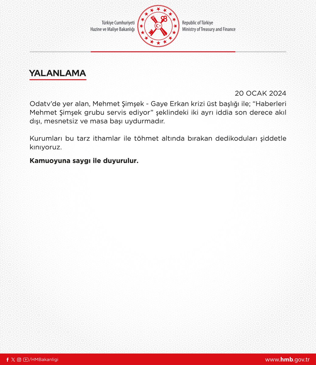 Yalanlama - 20.01.2024