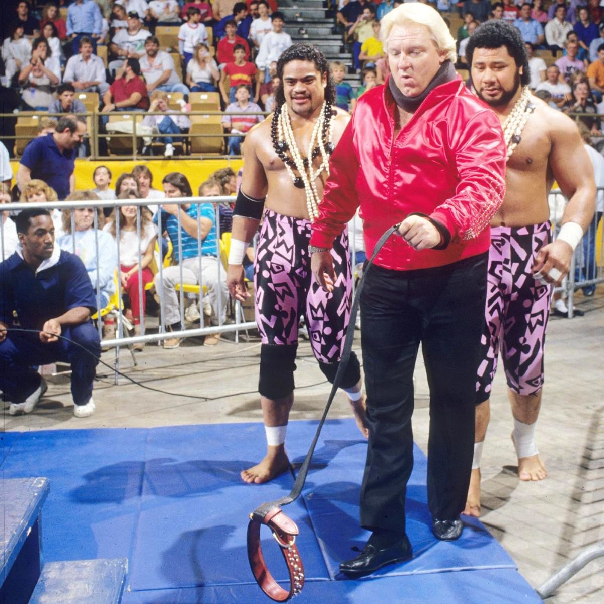 It's a beautiful day to take your invisible dog for a walk. #WWF #WWE #BritishBulldogs #Matilda #TheIslanders #BobbyHeenan