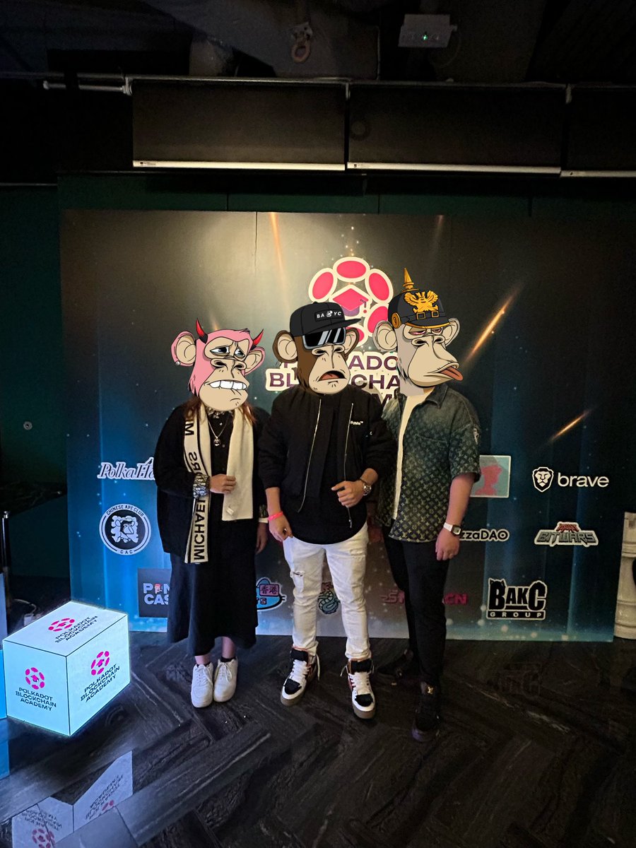 Amazing event by <a href="/AcademyPolkadot/">Polkadot Blockchain Academy</a> <a href="/PolkaHaus/">Polka Häus Classic</a>
We love crypto,we love NFT,We love Web3.We appreciate the academy. 
Nice Ape 🦍 family <a href="/irvinxyz/">Irvin</a> <a href="/FansMush/">Hazel</a>