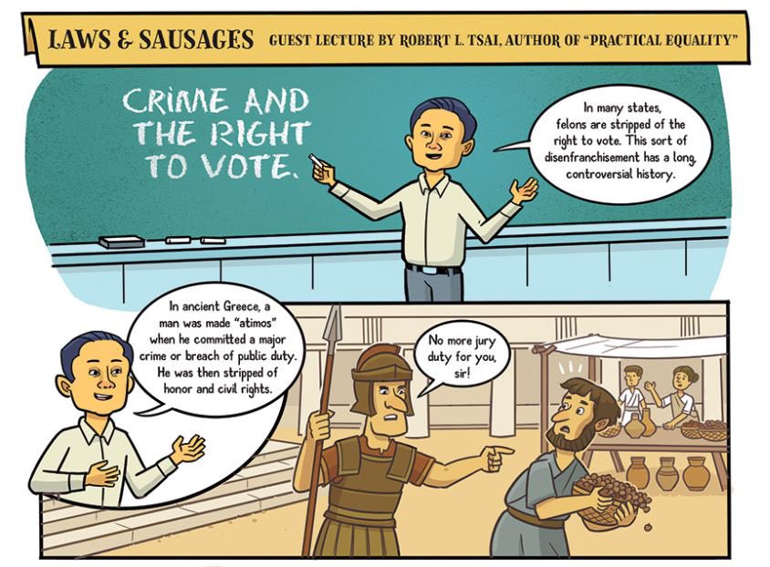 That time I was turned into a cartoon for educational purposes. @ZachWeiner @PracticalEqual @BU_Tweets @BU_Law lawsandsausagescomic.com