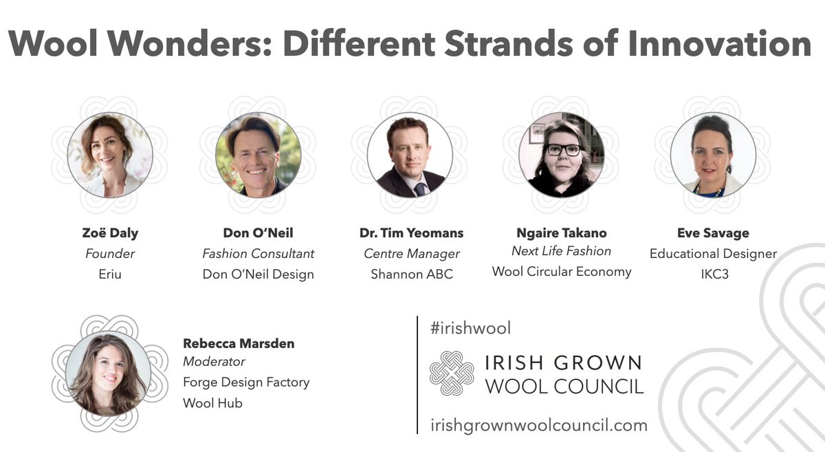 Final talk in our wool panel series of talks <a href="/showcaseireland/">Showcase Ireland</a> concludes Tues 23rd Jan @ RDS Discussing Innovation &amp; future for Irish grown wool. Supported by @DCCI.Tues talk <a href="/11am/">11 am in morning</a> "Wool Wonders; Different Strands of Innovation" See full line up bit.ly/igwcsc24
 #irishwool