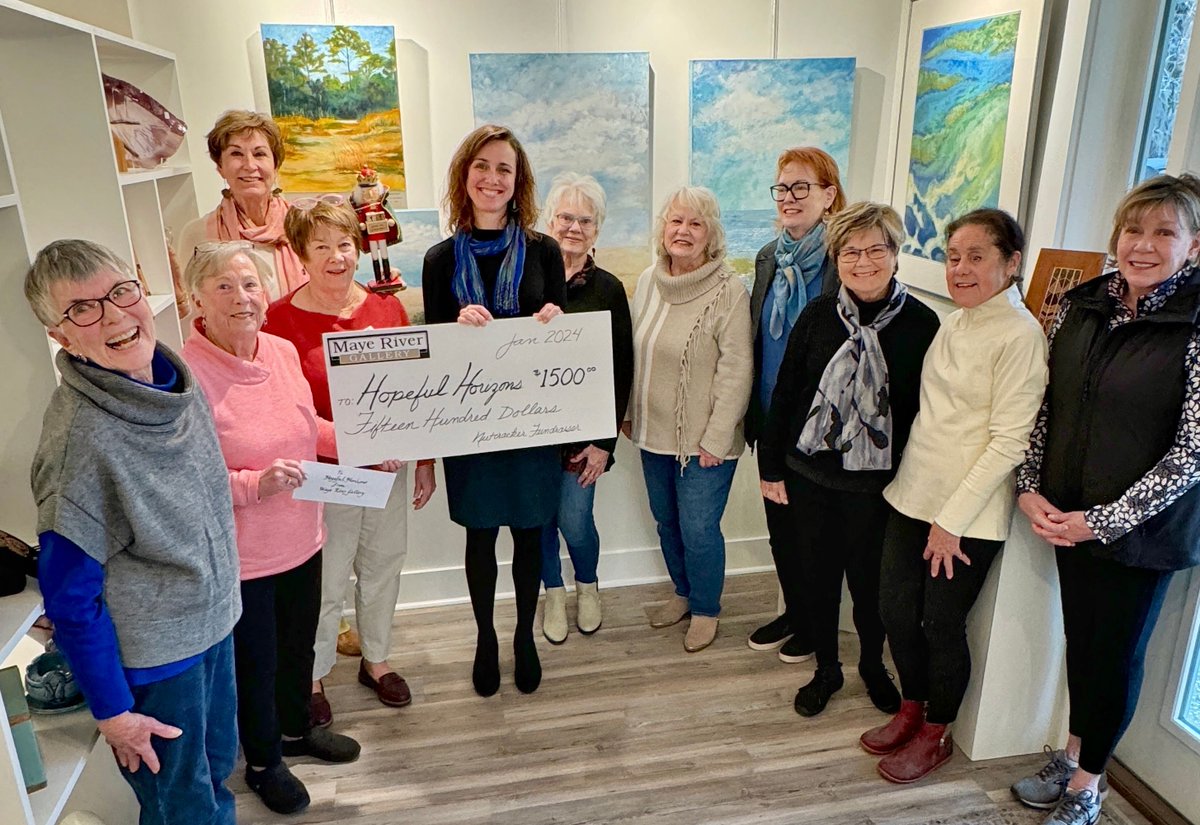 A huge thank you to Maye River Gallery in Bluffton for for their support from the sales of their handmade nutcrackers. #CommunitySupport #Grateful #ThankYou