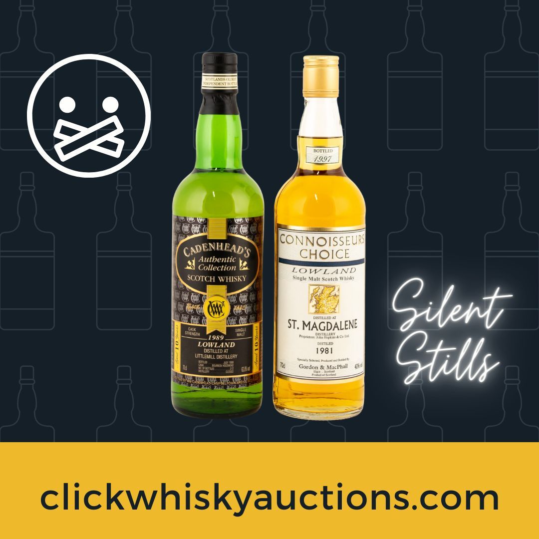 ClickWhisky's tweet photo. Check out these Lowland beauties from the silent stills of Littlemill and St. Magdalene on our LIVE auction https://t.co/bD2bji5VEG #littlemill #stmagdalene #whisky #malt #lowlandwhisky #clickwhisky #clickwhiskyauctions #whiskylovers #whiskycollectors #silentstills https://t.co/gGt8cDCect