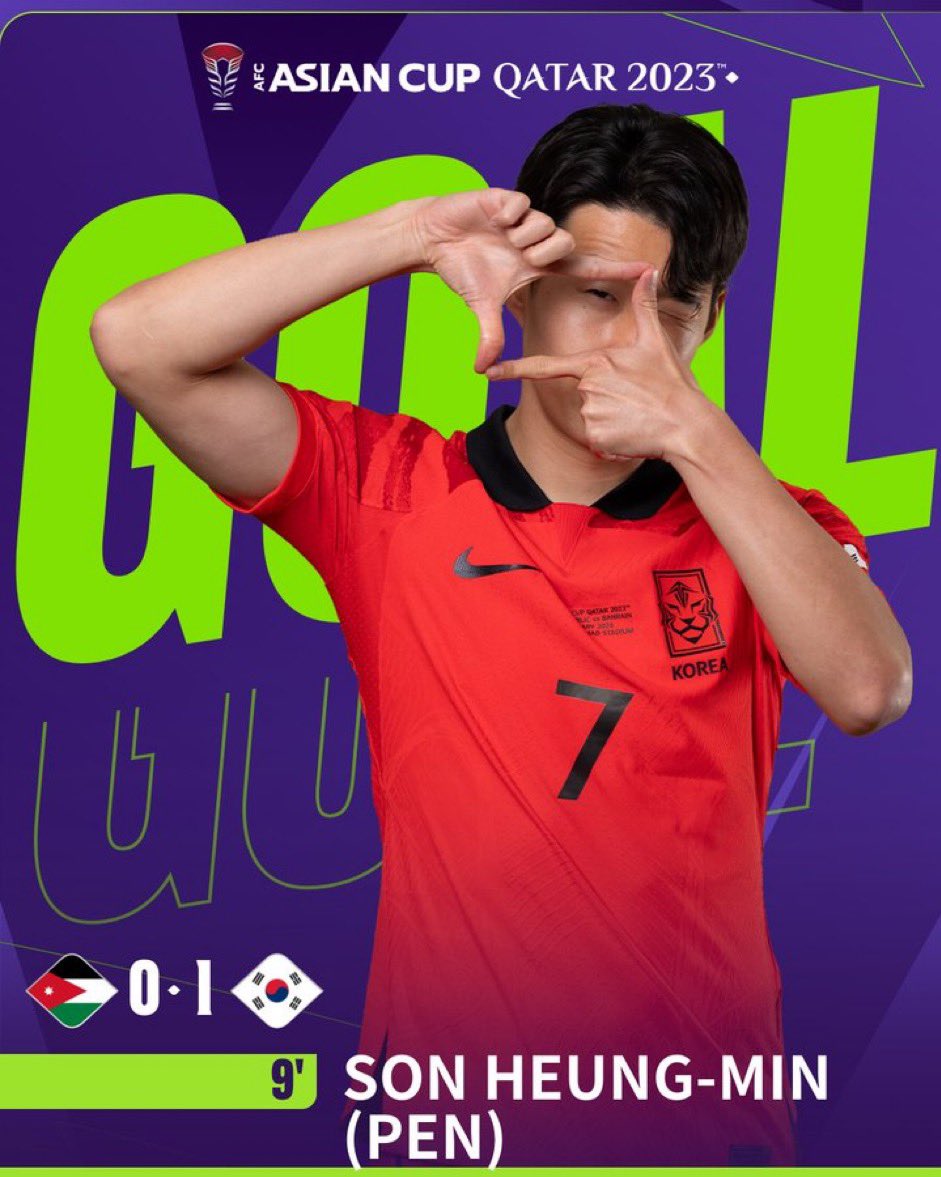 J1LeagueEU's tweet photo. #AsianCup results ✨
Another thrilling game and a tie at the end! Two own goals, one for each team, goal on penalty by Heung-Min #Son and temporary 2-1 for Jordan by Yazan Al #Naimat
South Korea 🇰🇷 2 - Jordan 🇯🇴 2 https://t.co/bnpSSx2875