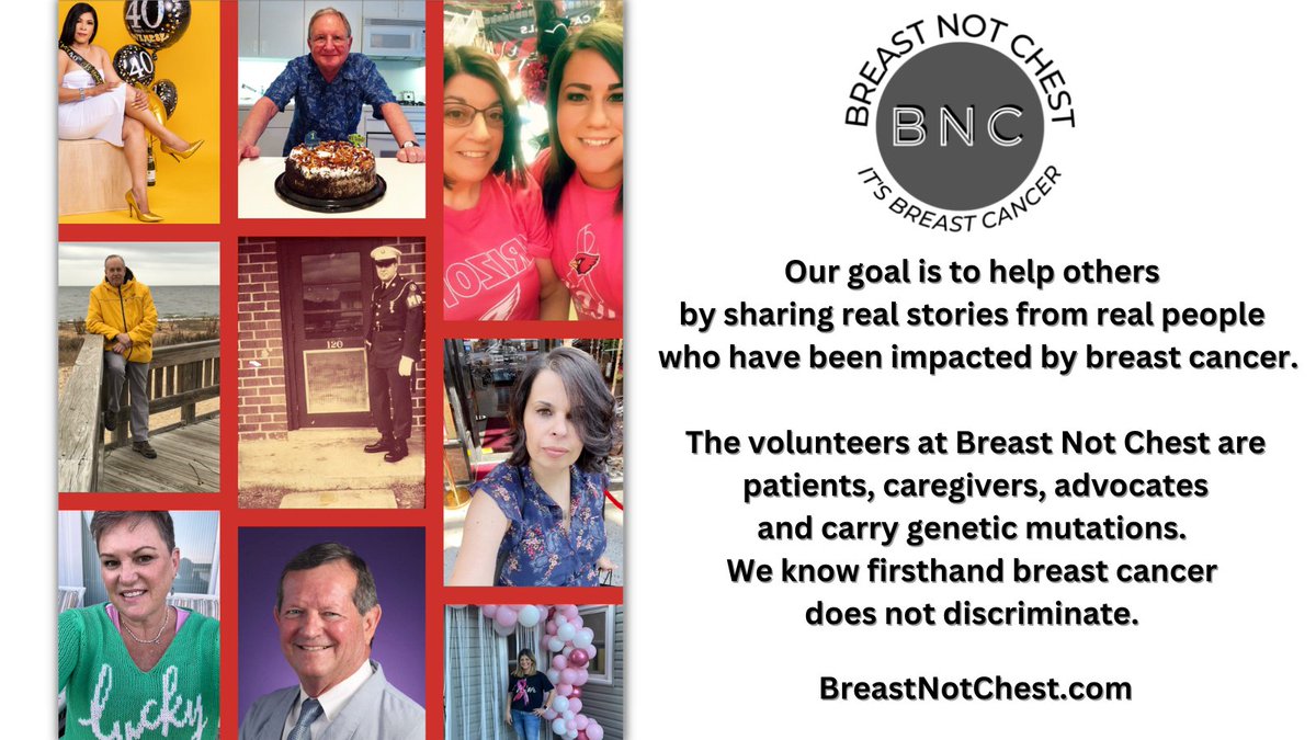 If you have been diagnosed, carry a genetic mutation, are a caregiver, advocate, lost someone, or treat people who have/had/may develop breast cancer, we'll share your story. You will make an impact on others.  
#bcsm #MenHaveBreastsToo #BreastNotChest breastnotchest.com