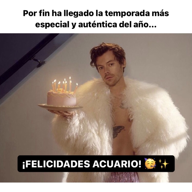 ¡Felicidades Acuario! 🤩 No cambies nunca por nada ni por nadie 🥰