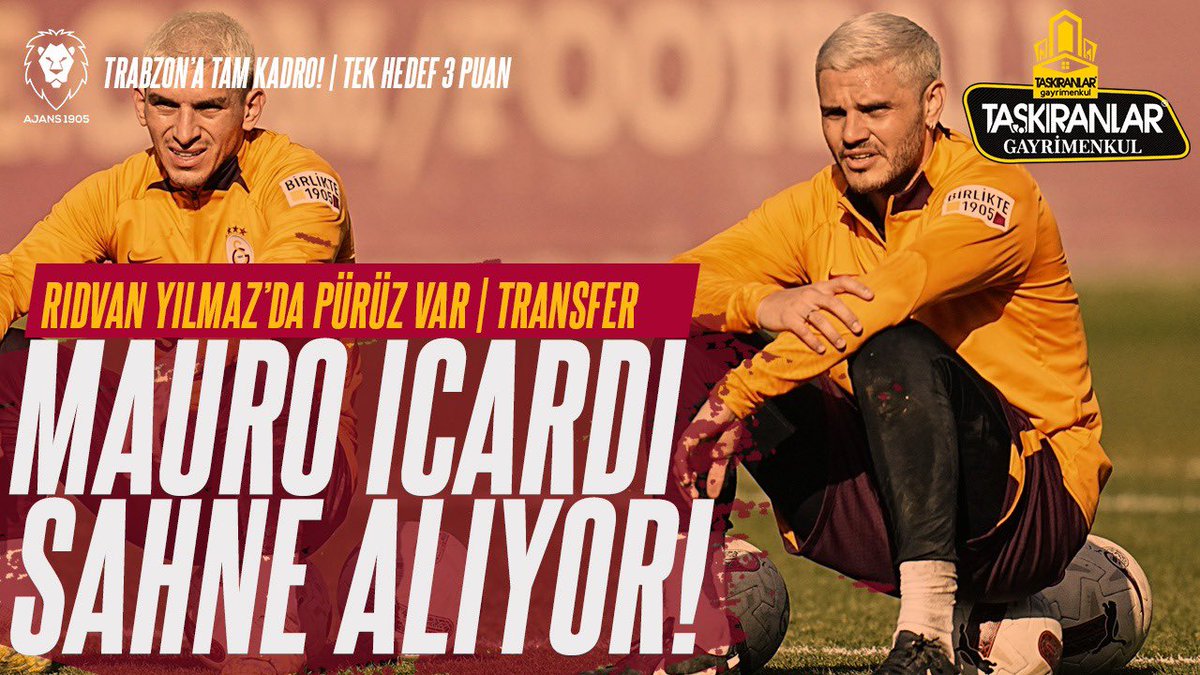 Ajans 1905 #TSvGS Özel Canlı Yayını Başladı youtube.com/live/mAep4RRoi… ✅Ve Mauro Icardi Sahne Alıyor ✅Rıdvan Yılmaz Transferinde Pürüz mü var? ✅Galatasaray Transfer Gündemi ✅Trabzonspor - Galatasaray Son Gelişmeler ✅Pasalic | Kamada Alternatifler ✅Okan Buruk tek hedef 3 Puan