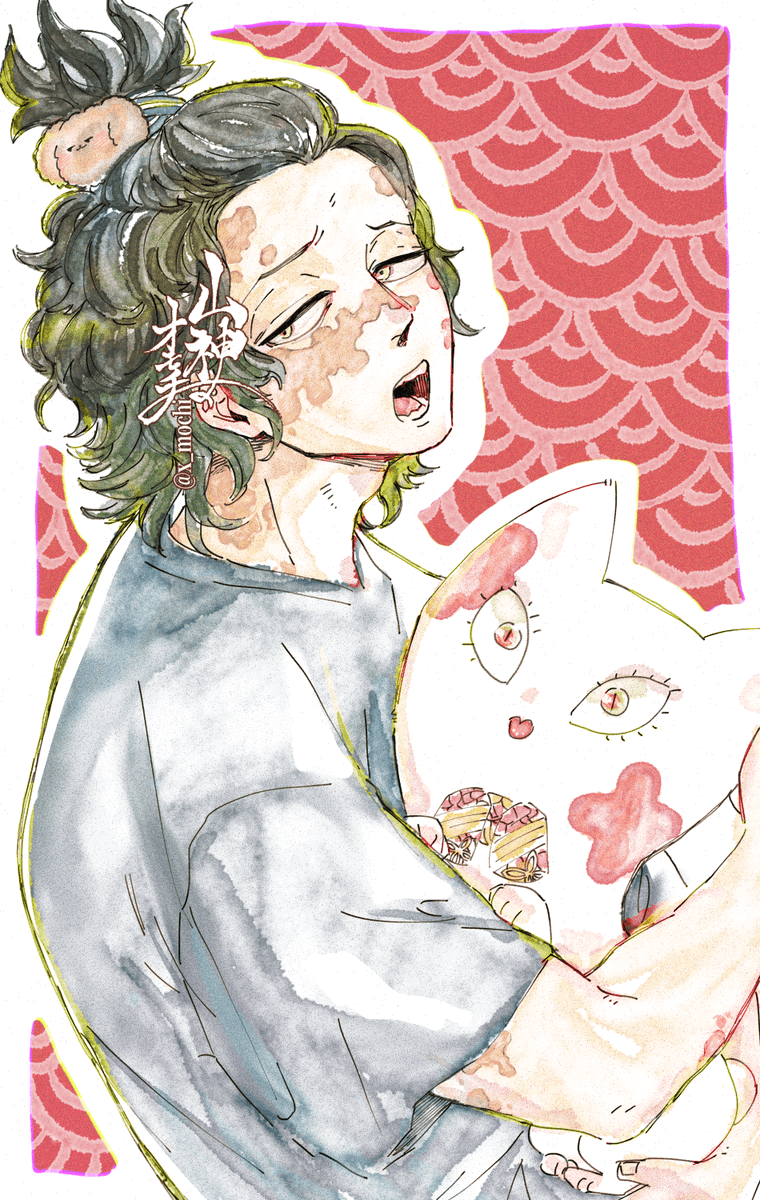 「謝花+ 」|👺山神のオモチ🌈のイラスト