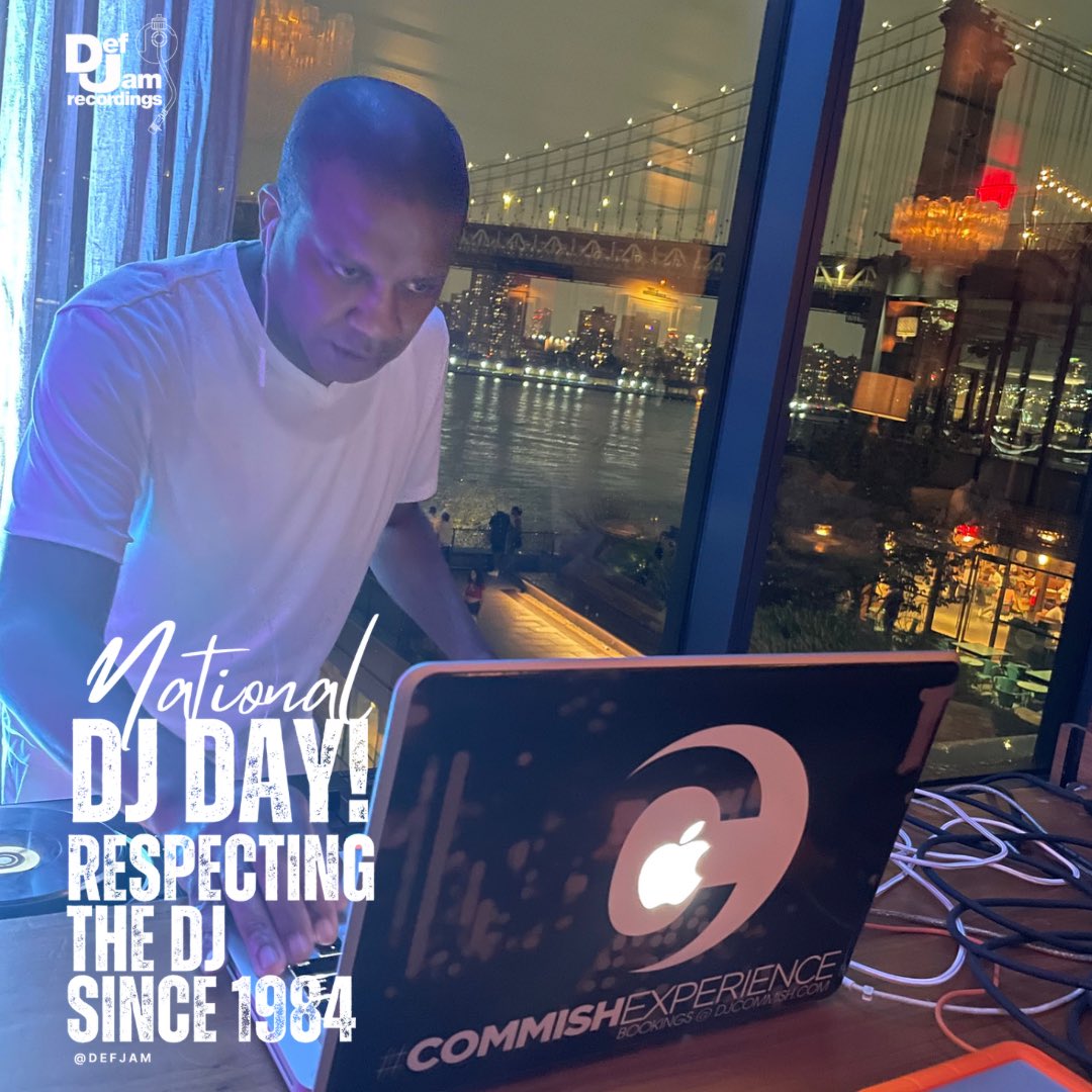 djcommish's tweet photo. Special thanks to @defjam for acknowledging my work and the work of all DJ’s on this #NationalDJDay. 🙏🏾
#defjamnationaldjday #DJCommish #COMMISHexperience https://t.co/zAiHRtvCuv