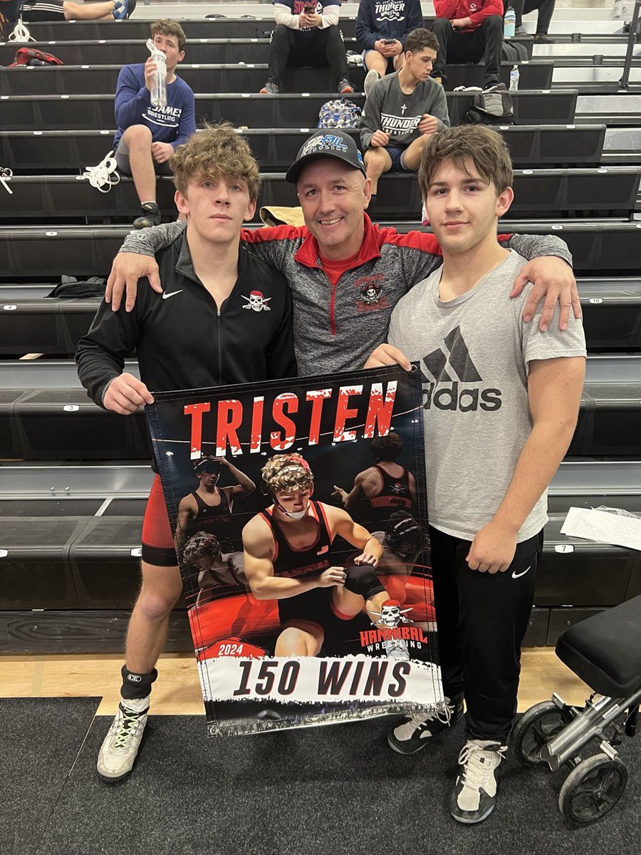 Hannibal Wrestling (@hhs_justwin) on Twitter photo Congratulations Tristen Essig! Tonight at the Platte County Tournament Tristen earned his 150th career varsity victory! A tremendous accomplishment within our sport! <a href="/ChrisDuerr/">Chris Duerr</a> <a href="/MikeThomasHCP/">Mike Thomas</a> <a href="/SchuckSports/">Matt Schuckman</a> <a href="/missouriwrestle/">Missouri Wrestling</a> Congratulations Tristen Essig! Tonight at the Platte County Tournament Tristen earned his 150th career varsity victory! A tremendous accomplishment within our sport! <a href="/ChrisDuerr/">Chris Duerr</a> <a href="/MikeThomasHCP/">Mike Thomas</a> <a href="/SchuckSports/">Matt Schuckman</a> <a href="/missouriwrestle/">Missouri Wrestling</a>
