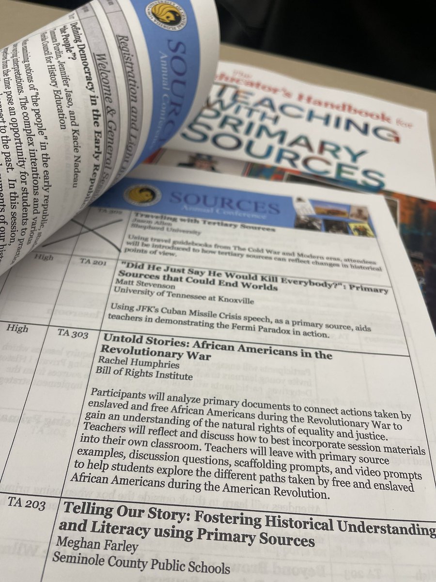 What better way to spend a Saturday morning than with beloved colleagues and awesome educators, learning about #teaching with #primarysources. Thanks to @UCFCCIE Dr. Scott M Waring for the gathering! If you are attending, check out my @BRInstitute session!