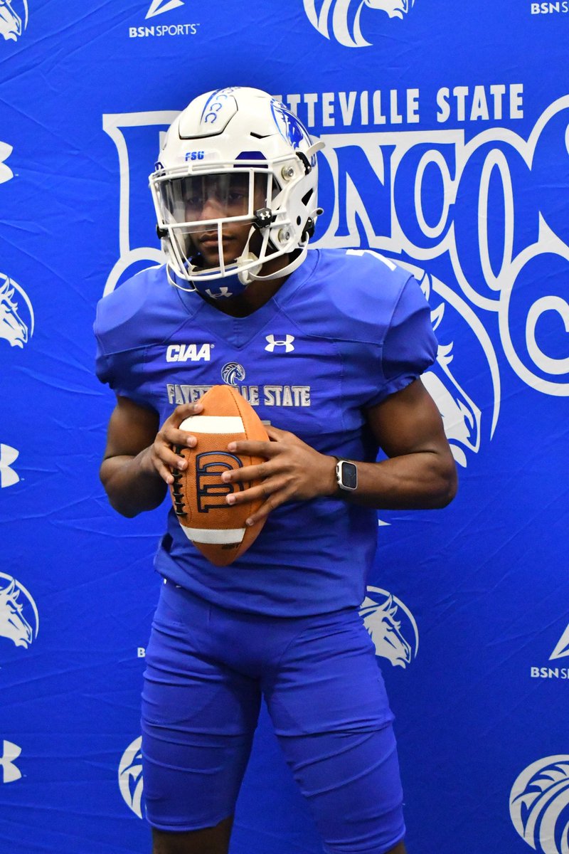 Another official visit in the books, Thankful for the hospitality from <a href="/Fsubroncos_fb/">Fayetteville State Football</a>. Always great to visit a college in your back yard. #BroncoPride 🐎. 

<a href="/coachrandall55/">Calvin Randall</a> 
<a href="/RichardFKoonce/">Richard Koonce CSCS</a>