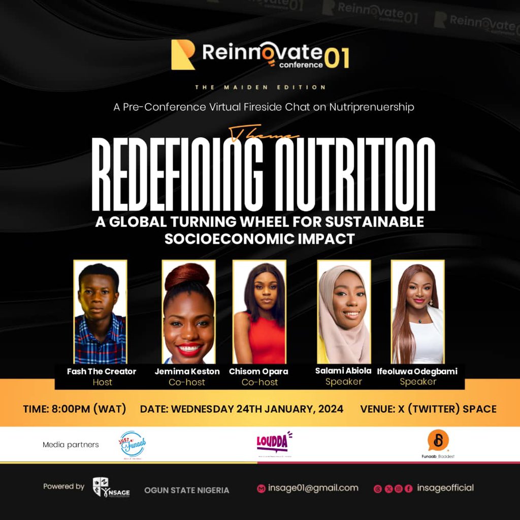 insageofficial's tweet photo. Nutriprenuership is a testament to the transformative power of combining entrepreneurial ingenuity with a passion for improving nutritional outcomes.

Check the fliers for more details ☝️ https://t.co/h9xEH53ZIS