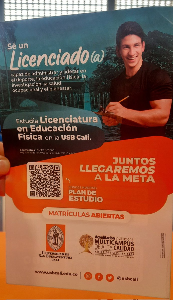 ClaudiaFRojas's tweet photo. ¡Es hoy! No hay excusas para estudiar y vivir la mejor experiencia @USBCali  @OlimpicoCol @AcadeOlimpicol @COLParalimpico @Indervalle @SecDeporteCali https://t.co/CeFI6VZpXx