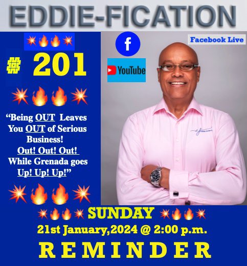 Goodly Folks - Epic does not begin to describe how HOT 🔥🔥 EDDIE-FICATION (201) promises to be.

PULL UP YOUR CHAIR EARLY ENOUGH SO AS NOT TO MISS ANYTHING. 💥🔥🔥🔥🔥🔥💥

Peace ✌️ 
#efrederick
#eddiefication
#pullupyourchair
#franknessonsteroids
#onlypositivevibes
#staylifted