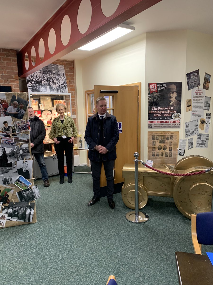 Glyn of Brigg Heritage Centre introduced Graham Main, M D of P&amp;B Opened the exhibition. Anyone in farming or involved with P&amp;B over the years will be fascinated by photos and stories going back to 130 years ago. Tues Thurs Fri and Saturday from 10.00 until 2.00pm. 1st floor Angel