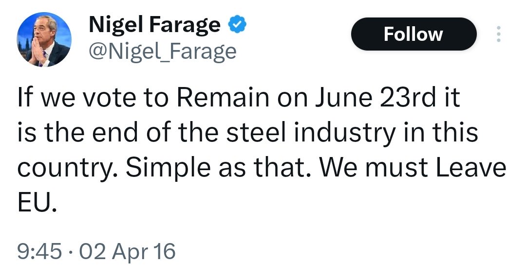 Wrong on steel, wrong on fishing, wrong on everything. Believe this man and you are a fool.