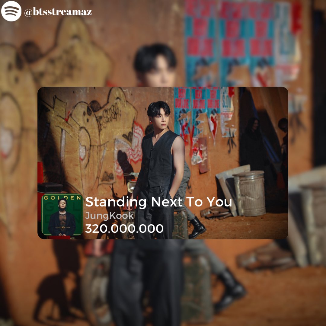 “Standing Next To You” Spotify-da 320 Milyon dinlənməni ötüb! #JUNGKOOK #정국 #BTS @BTS_twt