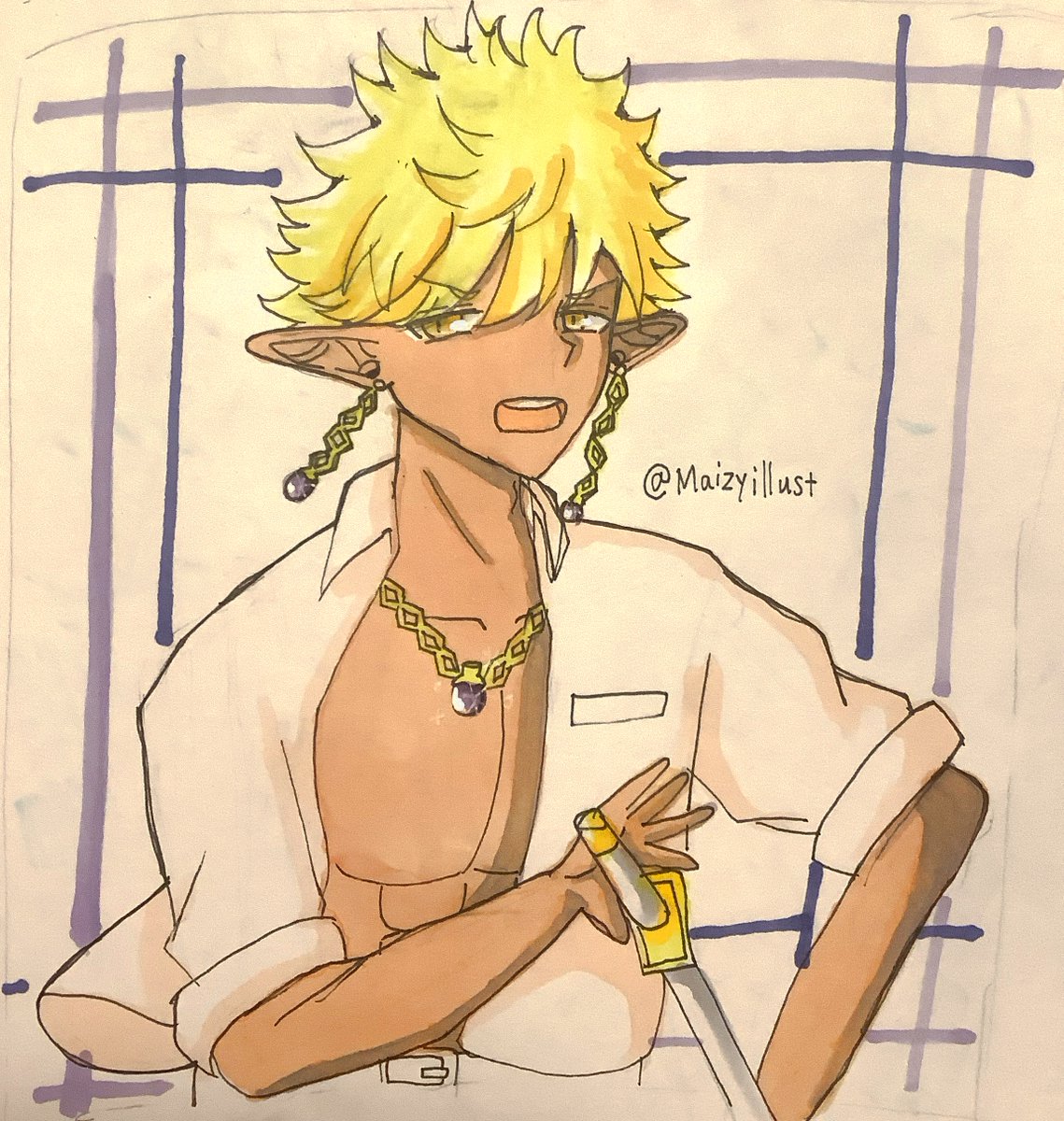 Maizyillust's tweet photo. #SKYSTORY #リーヴ
「第二王子」 https://t.co/b1hCjrQZTg