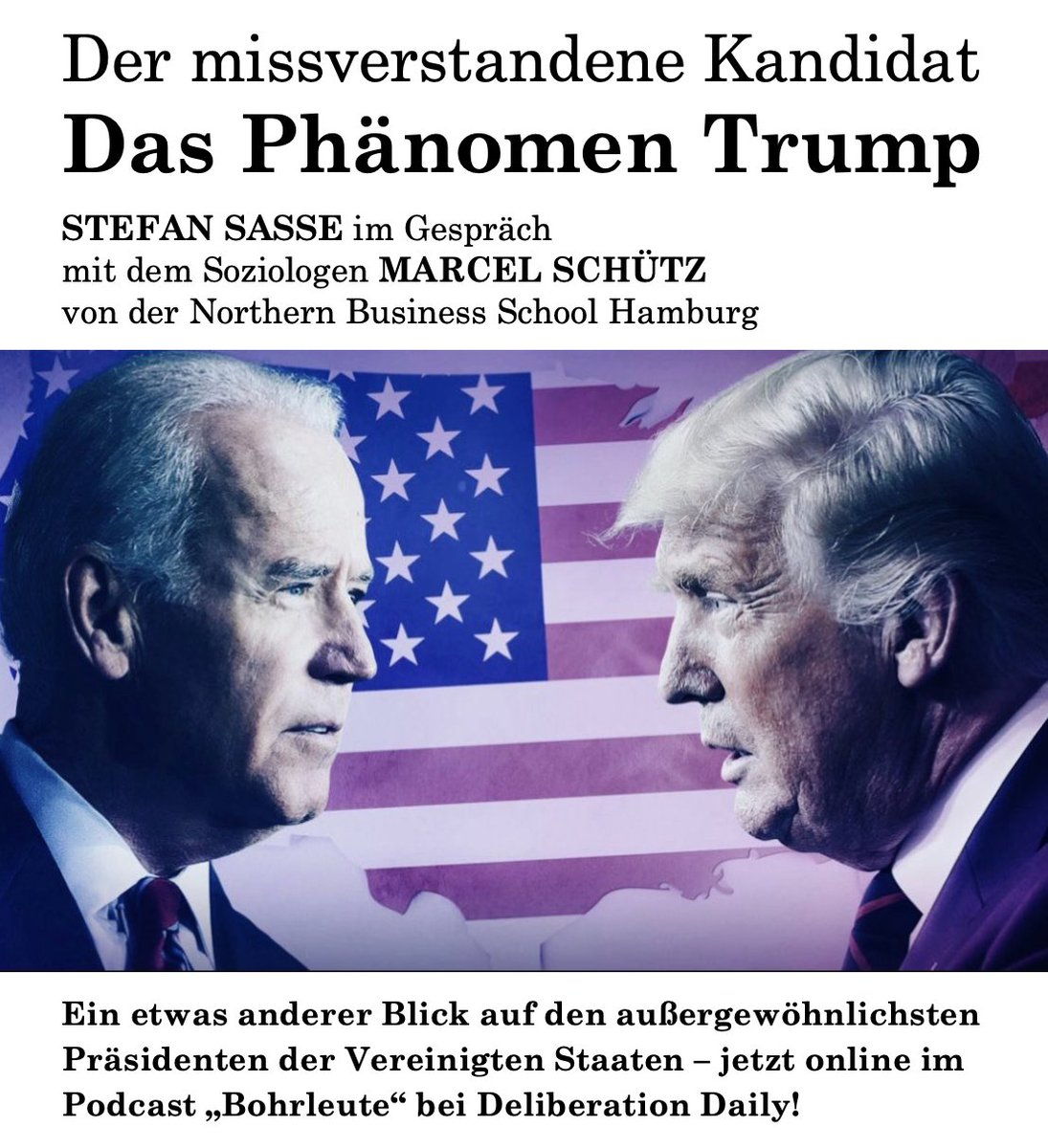 Northern Business School Hamburg (@nbshochschule) on Twitter photo Der Erfolg des letzten und vielleicht nächsten US-Präsidenten scheint nicht zu enden: Im Podcast <a href="/bohrleute/">Bohrleute</a> spricht <a href="/StefanSasse/">Stefan Sasse 🇪🇺</a> mit unserem Forscher <a href="/schuetz_marcel/">Marcel Schütz</a> über das soziale Phänomen Trump. Spannende Einblicke und gute Unterhaltung zum Wochenende! deliberationdaily.de/2024/01/bohrle… Der Erfolg des letzten und vielleicht nächsten US-Präsidenten scheint nicht zu enden: Im Podcast <a href="/bohrleute/">Bohrleute</a> spricht <a href="/StefanSasse/">Stefan Sasse 🇪🇺</a> mit unserem Forscher <a href="/schuetz_marcel/">Marcel Schütz</a> über das soziale Phänomen Trump. Spannende Einblicke und gute Unterhaltung zum Wochenende! deliberationdaily.de/2024/01/bohrle…