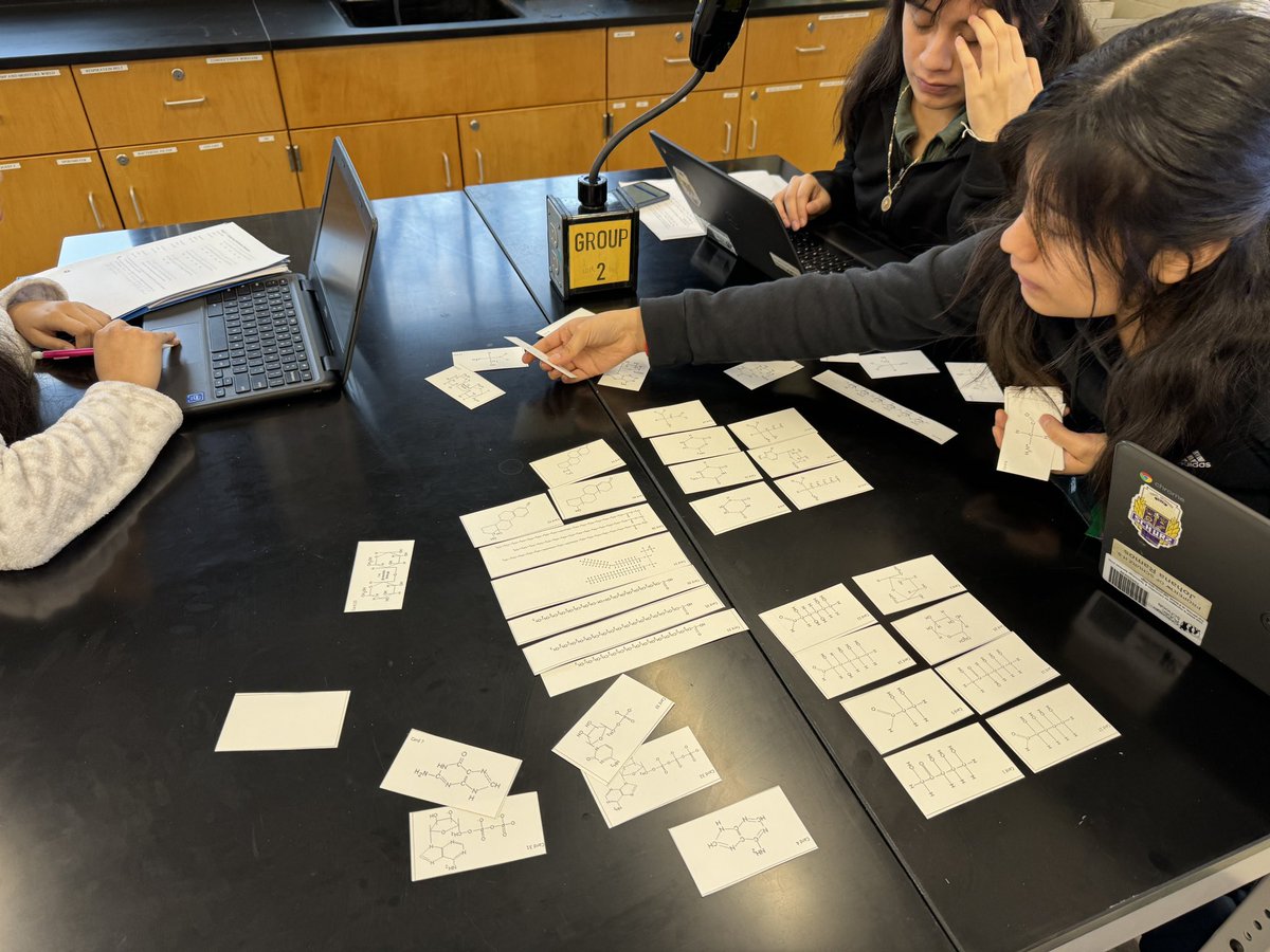 MrArsenie's tweet photo. Late late post from probably one of my favorite activities we did recently- a giant card sort for all organic macromolecules with our @CarlSchurzHS #dpbio students! They did phenomenally well! https://t.co/qBbEU8CoPK