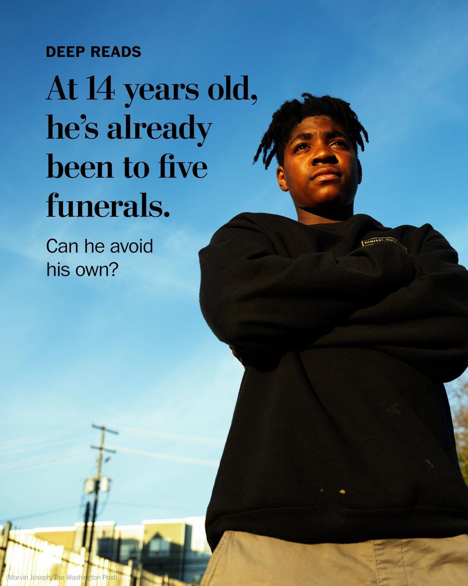 Last year, more people in D.C. were killed than in any year since 1997. Nineteen were children, 16 felled by gunfire. More than 100 children were shot. Rashad Bates, 14, knows he could be next. So do the adults trying to keep him alive. wapo.st/3Oa7yze