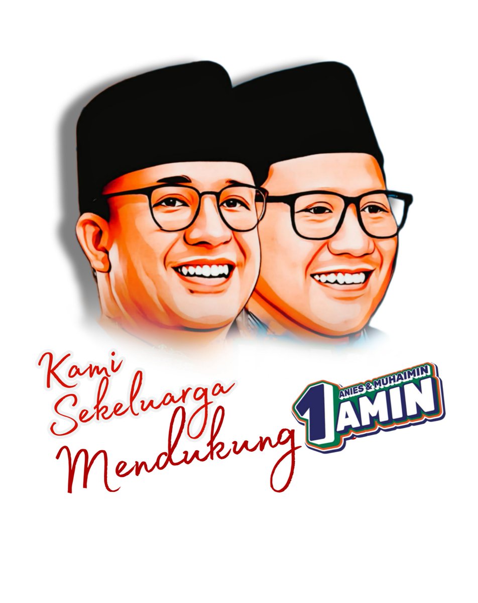 sutanmangara's tweet photo. Kami Sekeluarga Mendukung AMIN....

#AMINAjaDulu 
#AMINIndonesiaLebihBaik 
#AminPalingSiapUntukIndonesia 
#AMINSatukanIndonesia https://t.co/M9vh3bHSgW
