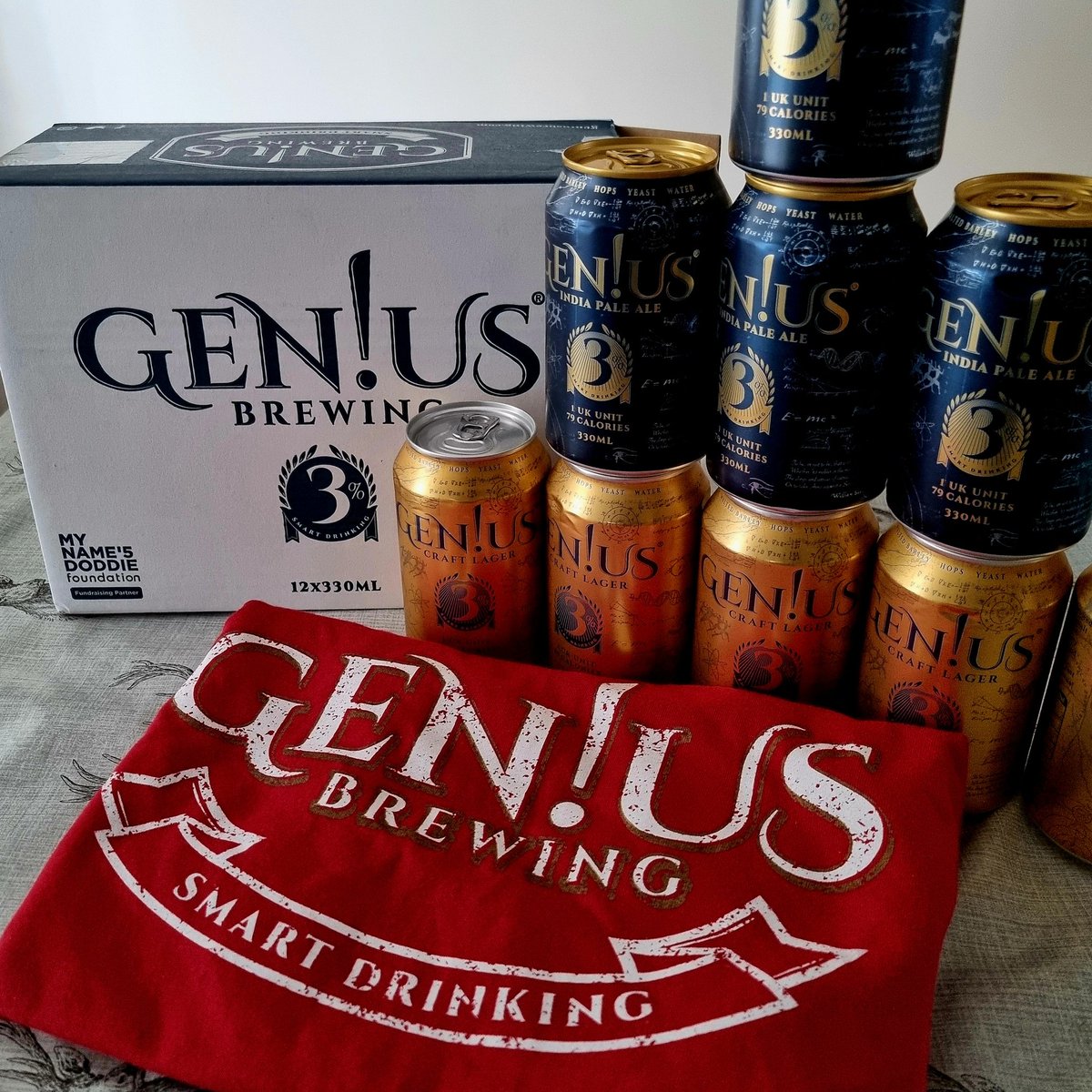 Massive thanks to the amazing @GeniusBrewing for my prize! 🤩🍻

Head over to their Facebook page and share your #DoddieAid adventures for your chance to win too! 💛💙

#SmartDrinking #TacklingMND #BePartOfTheCure