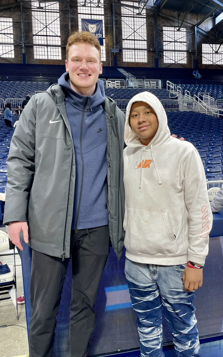 When the team paid a visit to <a href="/RileyChildrens/">Riley Children's</a> Hospital last summer they met Demetrian and invited him to a game—thrilled to say he made it to one!  A special thanks to <a href="/RileyKids/">Riley Children's Foundation</a> for helping make friendships last.