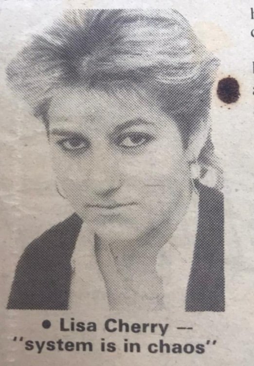 _LisaCherry's tweet photo. I haven't posted this before. It's from a newspaper article circa 1986 but someone sent it to me. They'd kept a clipping. All these years. 

I was manipulated by journalists to talk about the childrens home I had been in. I was 16. They went to town on the piece and I was left feeling very vulnerable. That said, prison sentences followed for two of the staff. 

Suffice it to say, I have been working on system change for a bloody long time! I won't stop. I will never stop. We're all a team on here, and we're doing it together! ✌️