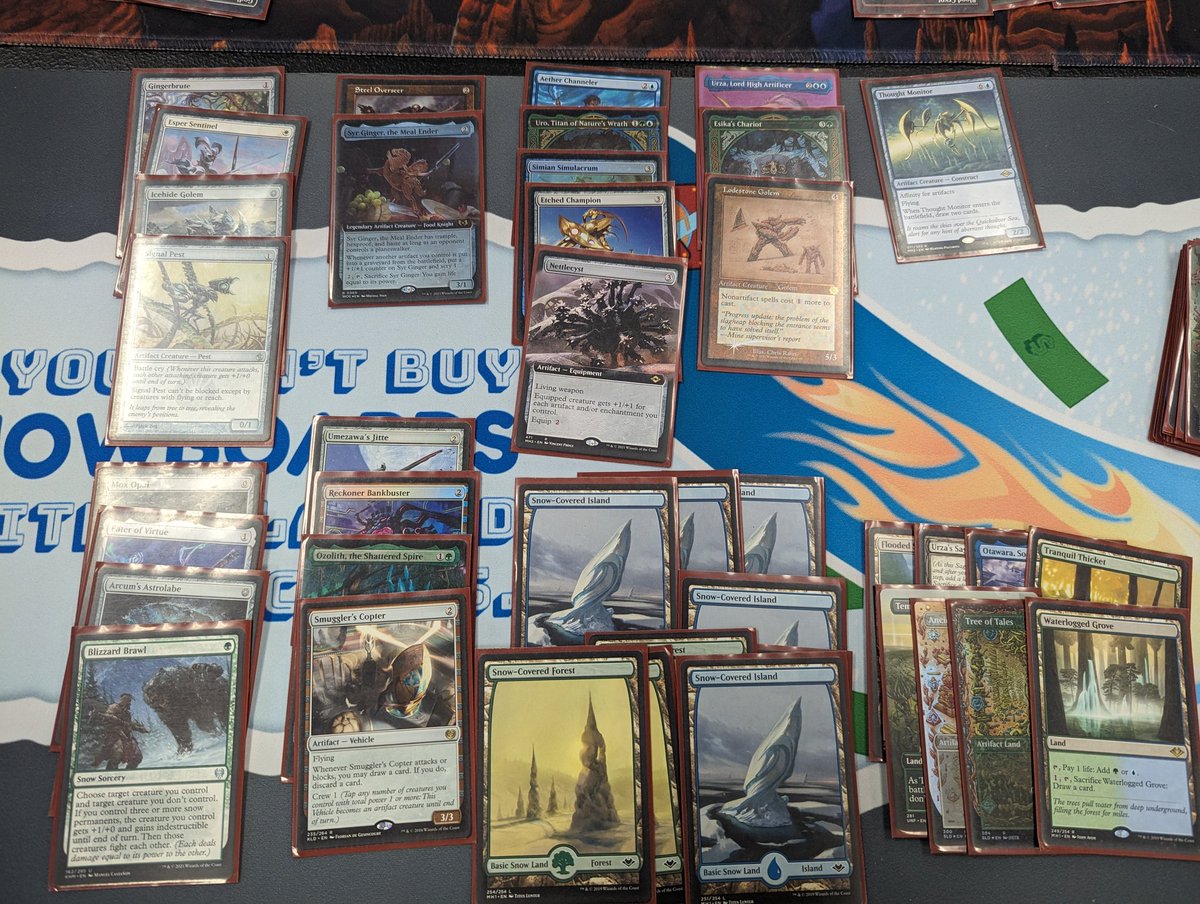 alsosteve's tweet photo. Off to the races at the #Rickytational
The first phase is Cube. I drafted an artifact deck in the modern cube with @Crew3Podcast in pod and @TexasRangerMTG drafted my multicolor cube
#Cube https://t.co/66Evy6thtX