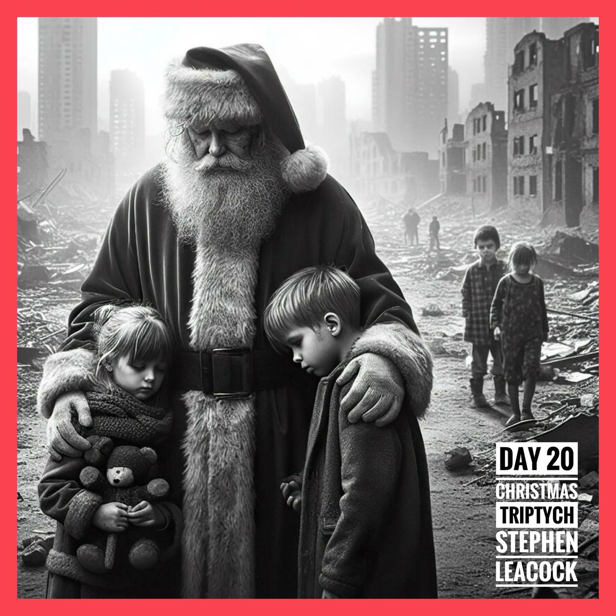 DesmondReid's tweet photo. Day 20 Christmas Triptych 
Stephan Peacock

Three stories questioning the essence of Christmas concluding with a writer attempting to bring hope to a broken Father Christmas and aided by an appeal from Father Time.

A century later and why Xmas is still asked. 

#ssac2018 https://t.co/gadN7Ptirl
