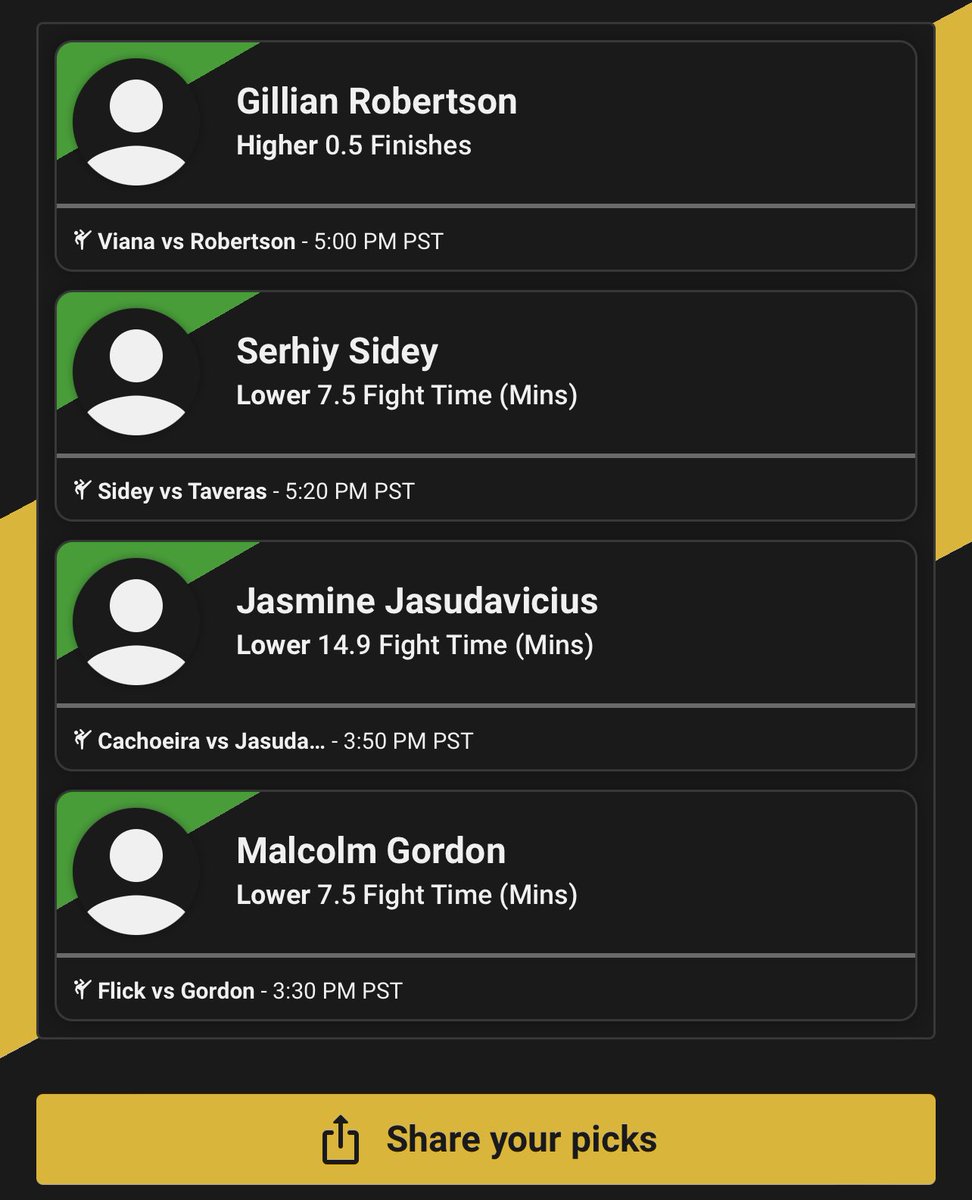KweskinAidan's tweet photo. #UFC297 Main event pick and an Underdog pickem entry.

Sign up for @UnderdogFantasy 

Use promo code AK100 

And you’ll get 100% deposit matchup up to $100 https://t.co/RnZnw5c2AH