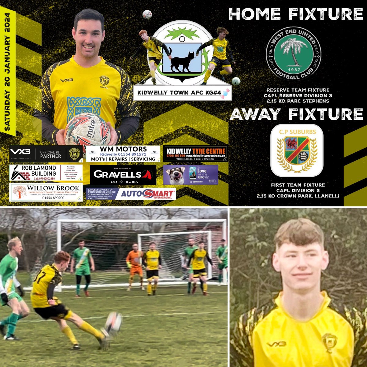 Kidwelly Town AFC (@kidtownafc) on Twitter photo Our First Team battled in tough conditions to earn all 3pts away from home Vs <a href="/cps1921/">Crown Park suburbs</a> β½οΈβ½οΈβ½οΈ
Goals/Assists
Ethan Bockmann β½οΈπ―
Luc Fitzpatrick β½οΈ (P)
Alfie Williams β½οΈ
Jaydon Campbell π―
Alfie Williams with his first goal for the club π‘β«οΈπ¬ Our First Team battled in tough conditions to earn all 3pts away from home Vs <a href="/cps1921/">Crown Park suburbs</a> β½οΈβ½οΈβ½οΈ
Goals/Assists
Ethan Bockmann β½οΈπ―
Luc Fitzpatrick β½οΈ (P)
Alfie Williams β½οΈ
Jaydon Campbell π―
Alfie Williams with his first goal for the club π‘β«οΈπ¬