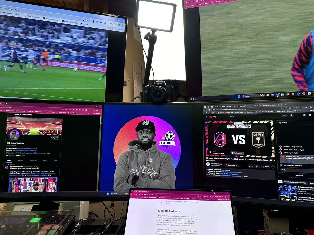 Current situation, many games at once. #mofutbol #soccerlife #ilovefootball