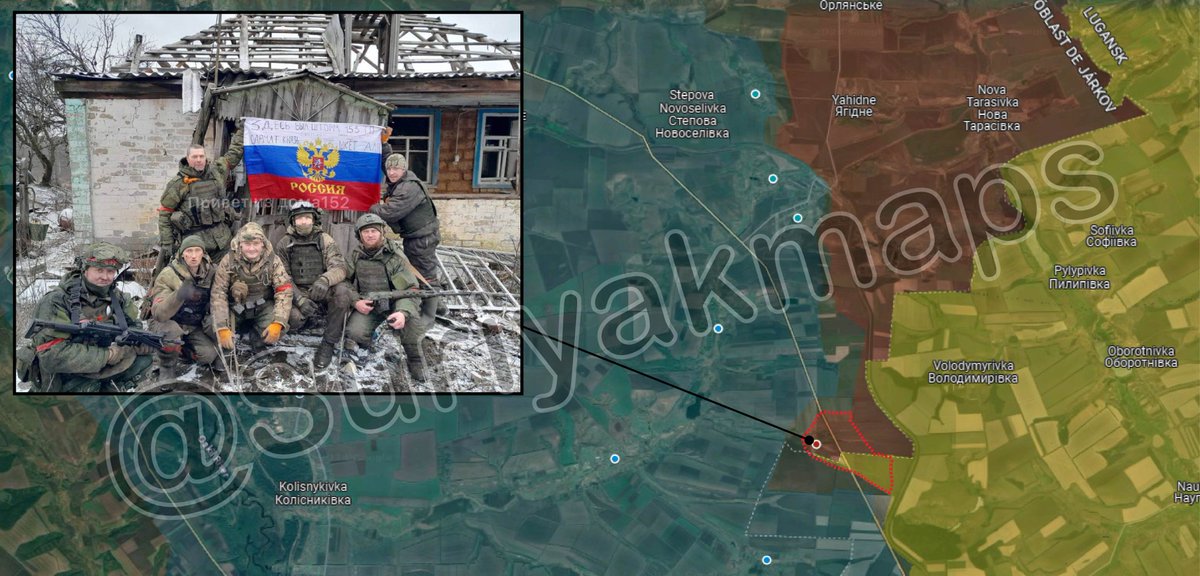 Ukrainian-Russian war. Day 695: Situation on northeastern front: new footage emerged which confirms #RussianArmy captured the settlement of Khrokhmalne. Map: [ google.com/maps/d/viewer?… ]